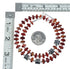 Native American Oyster Shell And Sterling Silver Bead Necklace JX131108